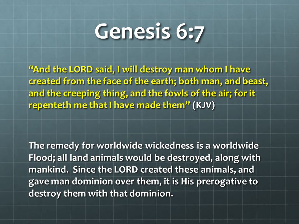 repenteth in Genesis 6:7