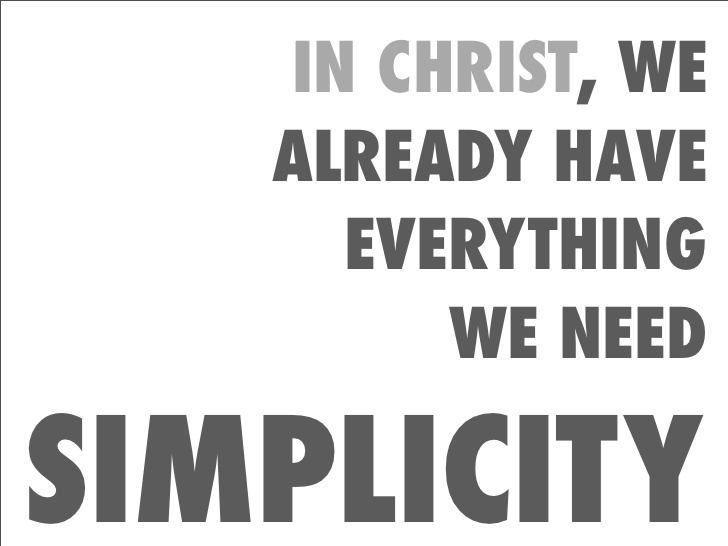 simplicity that is in Christ